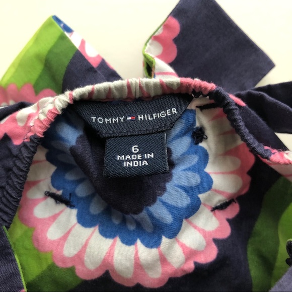 Tommy Hilfiger Girls Summer Print Dress -6 - Picture 6 of 7